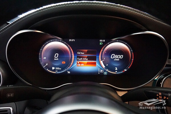 dong ho thong tin xe mercedes c300 amg 2020 muaxegiatot com 22 - Đ&aacute;nh gi&aacute; xe Mercedes C300 AMG 2025, hấp dẫn & đ&aacute;ng tiền