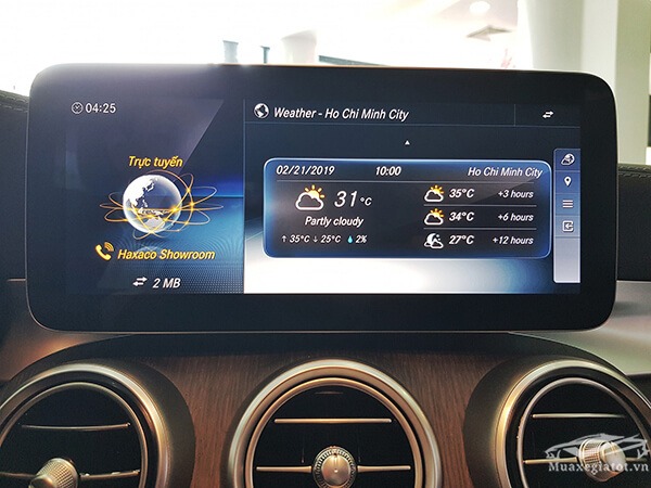 nhiet do xe mercedes c300 amg 2020 muaxegiatot com 7 - Đ&aacute;nh gi&aacute; xe Mercedes C300 AMG 2025, hấp dẫn & đ&aacute;ng tiền