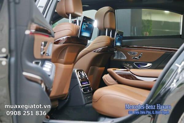 hang ghe sau mercedes s450 2019 muaxegiatot vn - Đ&aacute;nh gi&aacute; xe Mercedes S450 2025: Nội thất được l&agrave;m mới sang trọng