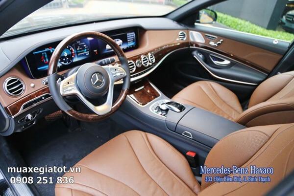 noi that xe mercedes s450 2019 muaxegiatot vn - Đ&aacute;nh gi&aacute; xe Mercedes S450 2025: Nội thất được l&agrave;m mới sang trọng