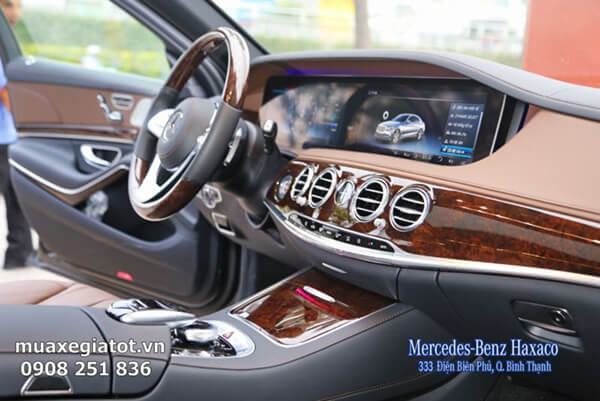 tien ich noi that xe mercedes s450 2019 muaxegiatot vn - Đ&aacute;nh gi&aacute; xe Mercedes S450 2025: Nội thất được l&agrave;m mới sang trọng